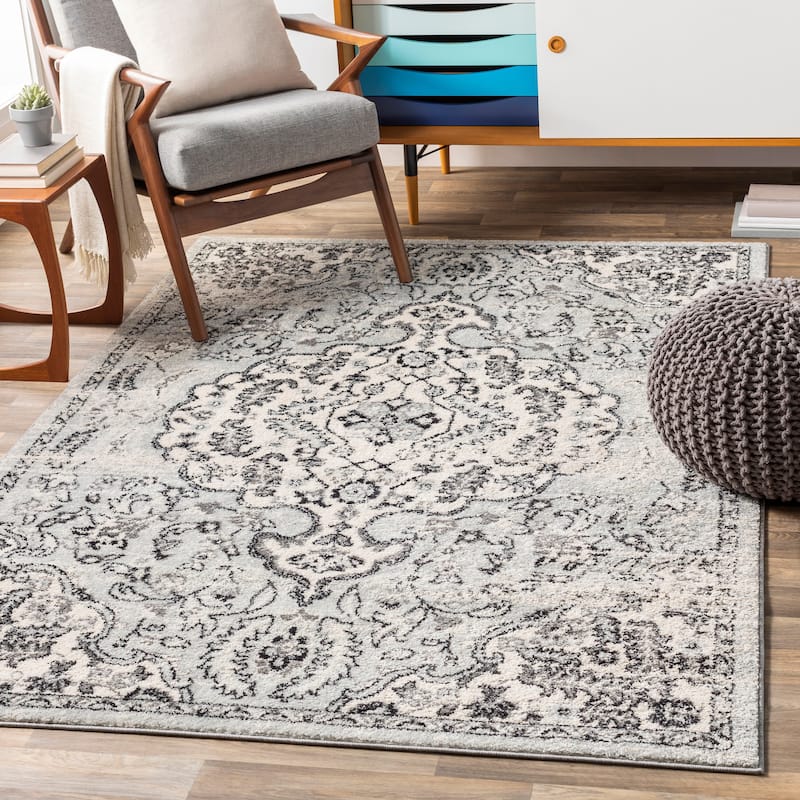 Livabliss Aziza Vintage Bohemian Medallion Area Rug