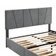 preview thumbnail 10 of 22, Modern & Simple Style Queen Size Upholstery Wood Platform Bed with Four Drawers,Adjustable Headboard