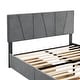 preview thumbnail 10 of 22, Queen Size Upholstery Platform Bed with Four Drawers on Two Sides,Modern Style