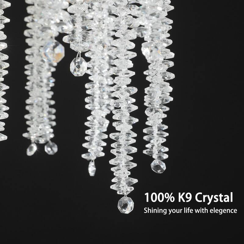 KAYLA Crystal Dimmable Chandelier Kitchen Island Square / Rectangle Chandelier