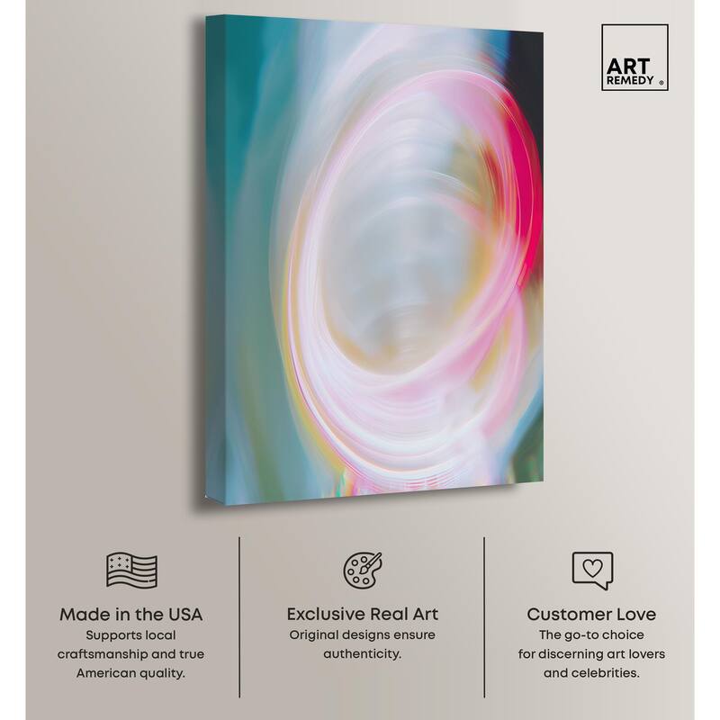 Swirling Light III Canvas by Art Remedy, Gallery Wrapped