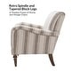 preview thumbnail 26 of 48, HULALA HOME Seip Modern Striped Arm Chair with Spindle Wood Legs Set of 2