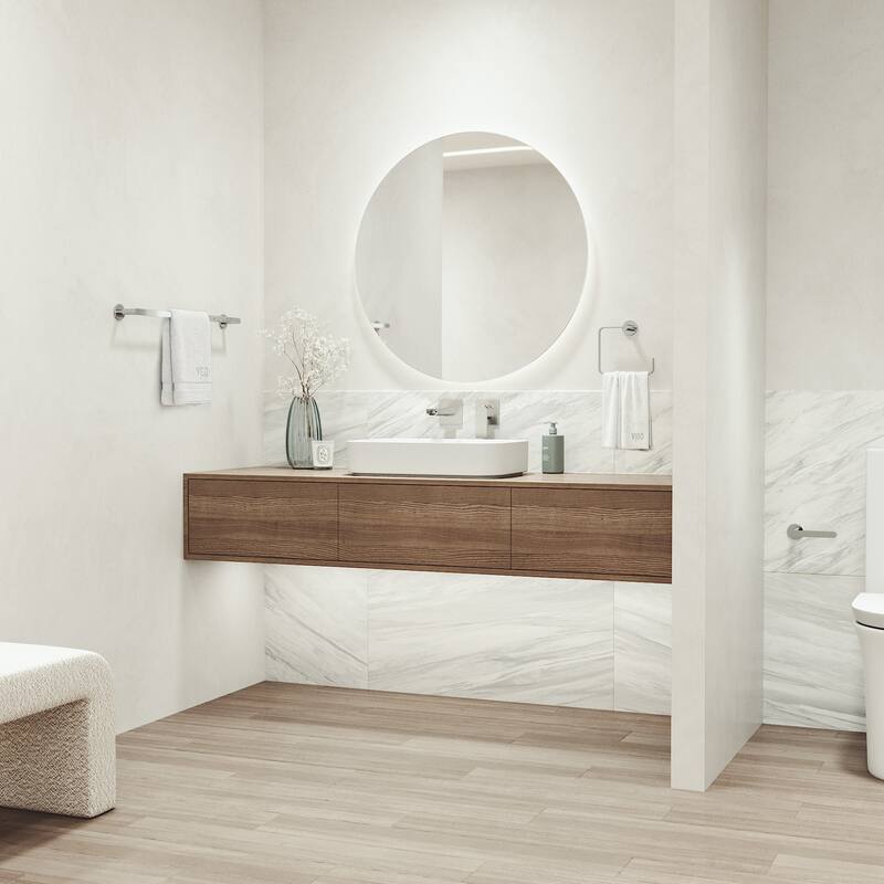 VIGO Arden 3-Piece Bathroom Hardware Accessory Set with 24 in. Towel Bar, Toilet Paper Holder, Hand Towel Holder