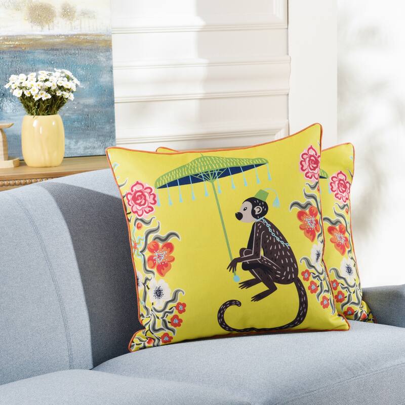 StyleCraft Maharaja Monkey Right Side Throw Pillow