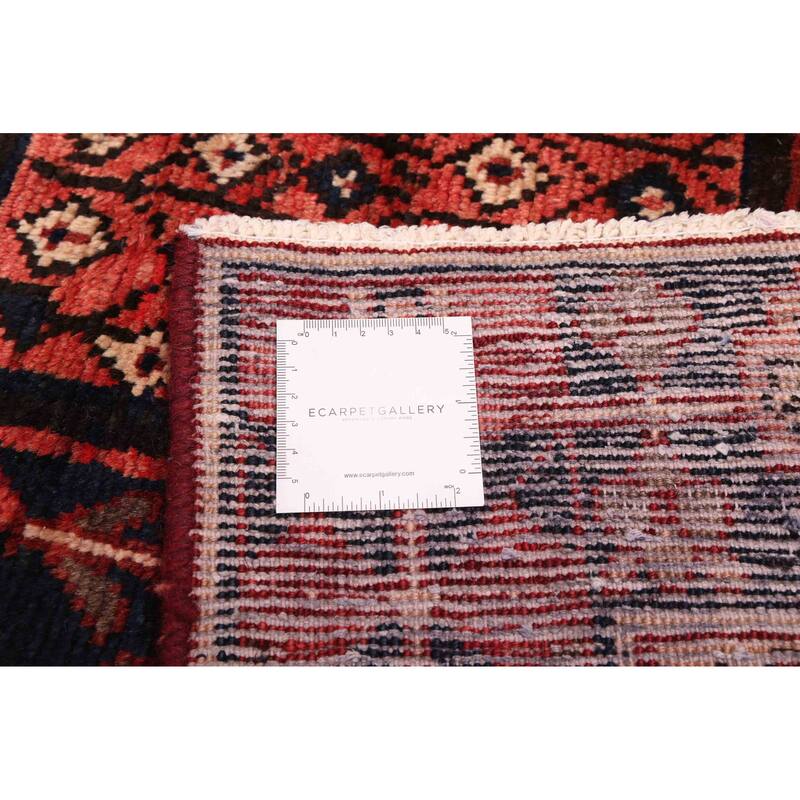 ECARPETGALLERY Hand-knotted Kayseri Vintage Dark Red Wool Rug - 6'4 x 9'6