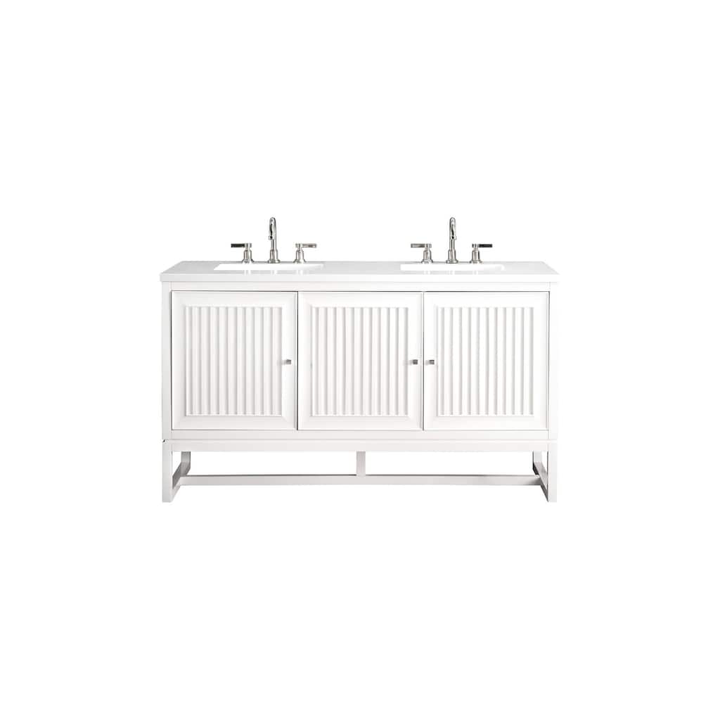 James Martin Vanities E645-V60D-3WZ Athens 60" Free Standing Double