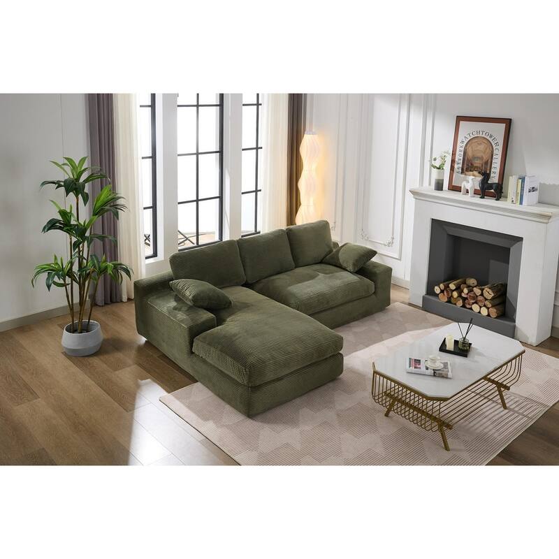 99x69" Modular Sofa,L-Shape Sleeper Couch,Modern Living Room Furniture