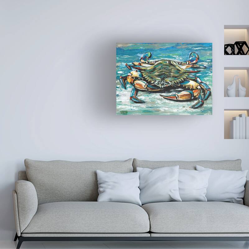 Carolee Vitaletti 'Blue Palette Crab I' Canvas Art