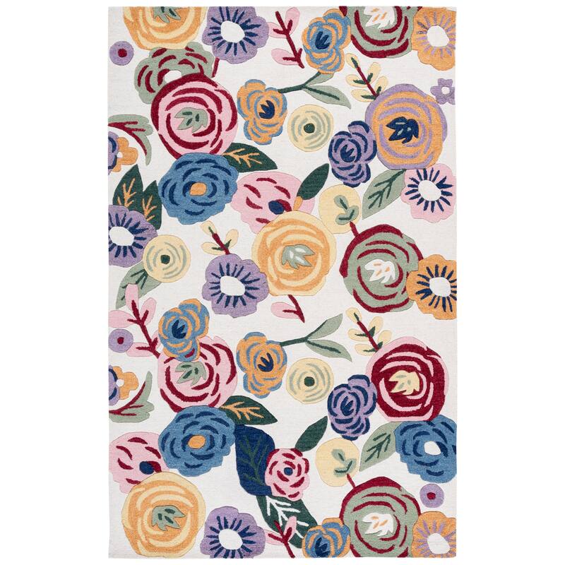 SAFAVIEH Handmade Jardin Massumah Floral Wool Rug