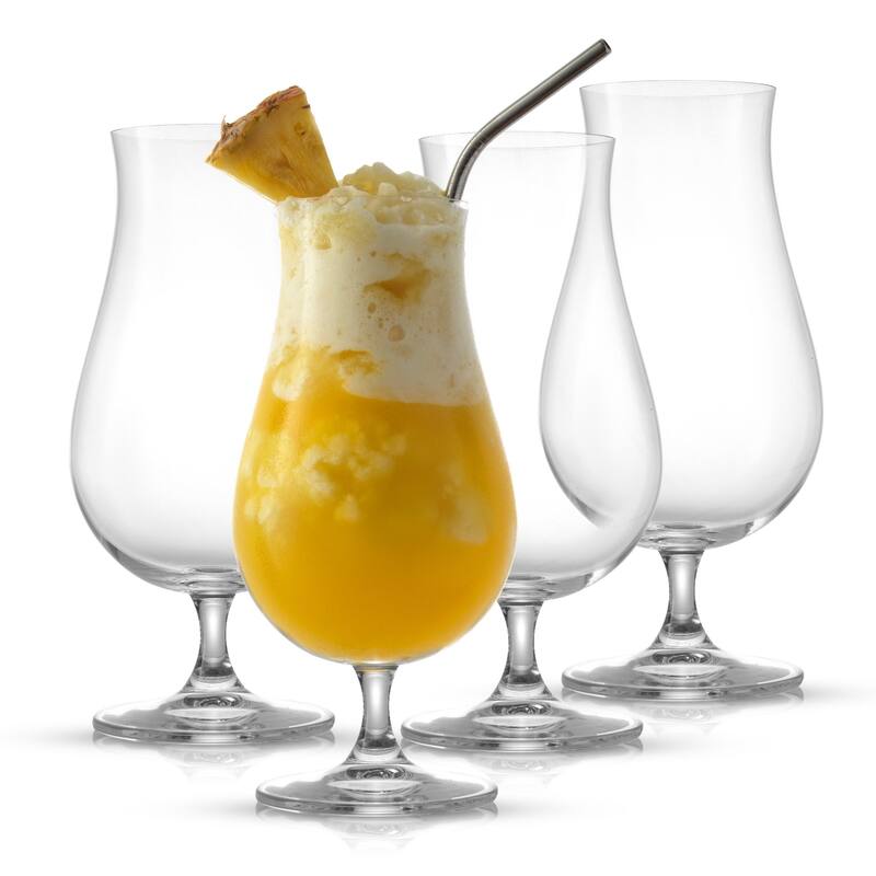JoyJolt Terran Premium 21-ounce Hurricane Cocktail Glasses (Set of 4) - 21 oz