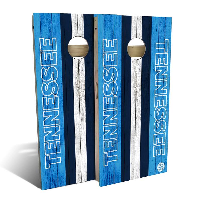 Tennessee Football Outdoor Cornhole Board Set - Premium 2x4 - Include Hole Lights