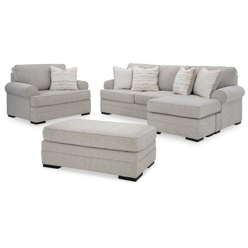 Signature Design by Ashley Eastonbridge Gray 3-Piece Upholstery Package - 97"W x 62"D x 39"H