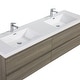 preview thumbnail 29 of 169, CASAINC Floating Bathroom Vanity with Resin Top Basin and Soft Closing Drawers