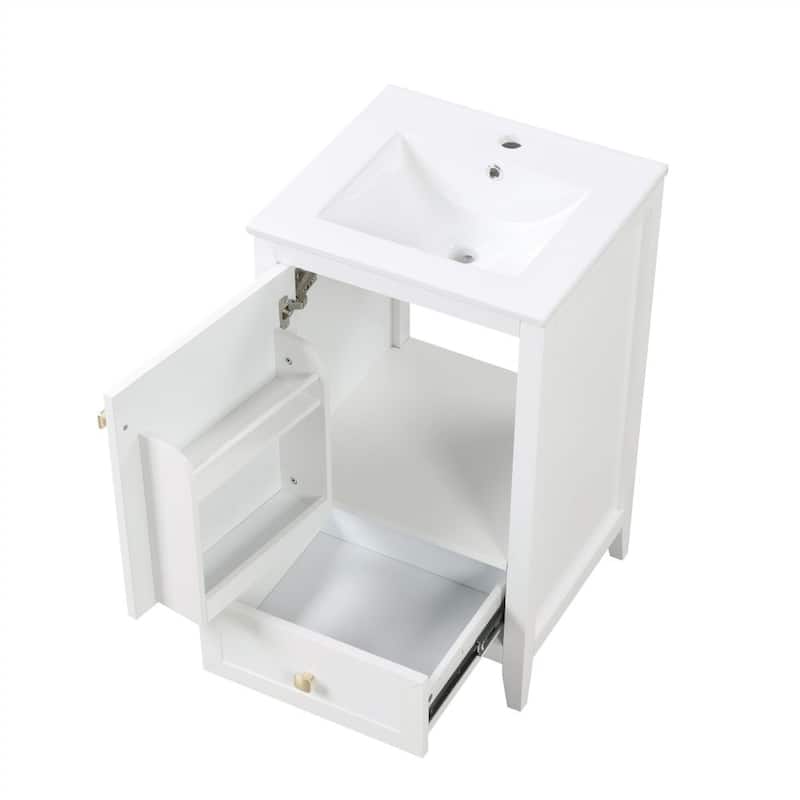 20" Bathroom Vanity with Sink And Soft Closing Door