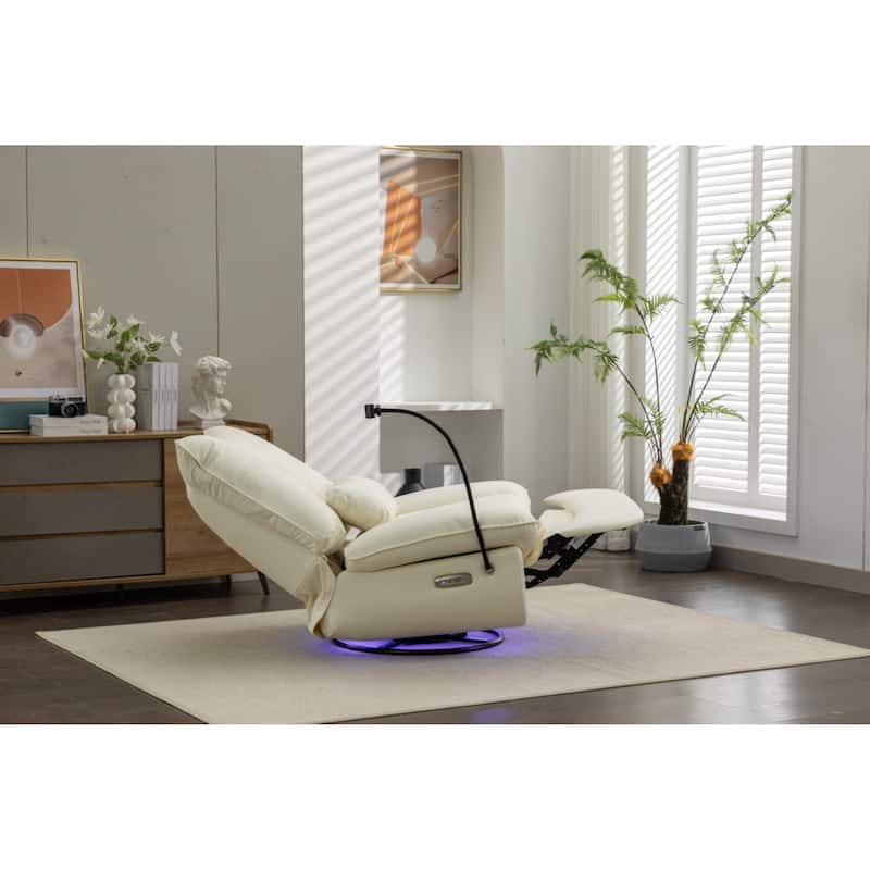 Four Modes Of Intelligent Voice Control,Atmosphere Lamp,Bluetooth Music Player,USB Ports,Back And Forth Swing