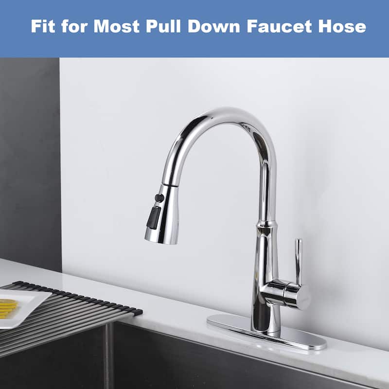 WOWOW 1/2 in. Kitchen Faucets Head with 3-Spray Modes and 9 Adapters