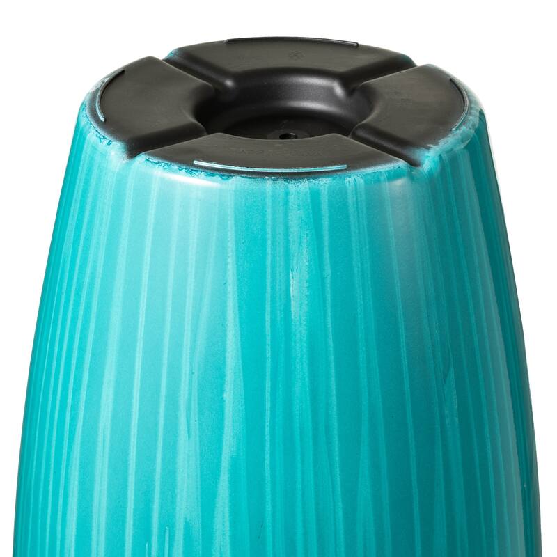 Glitzhome 23.5"H Set of 2 Oversized Gradient Blue or Green Planter Tall Plastic Flower Pot