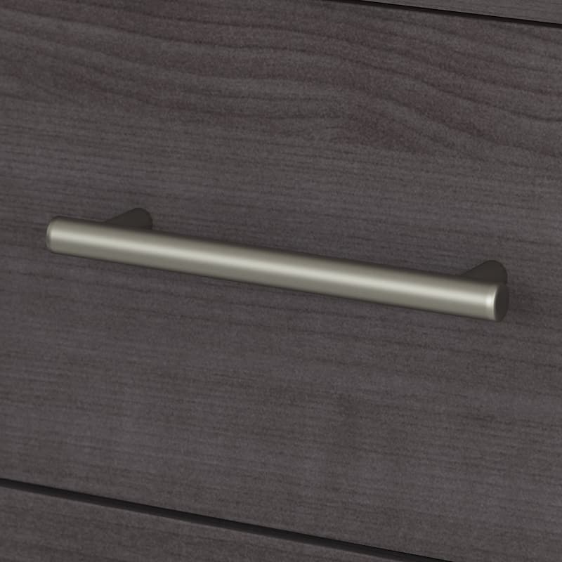 Bush Furniture Somerset 72W Office Desk with Hutch in Ash Gray