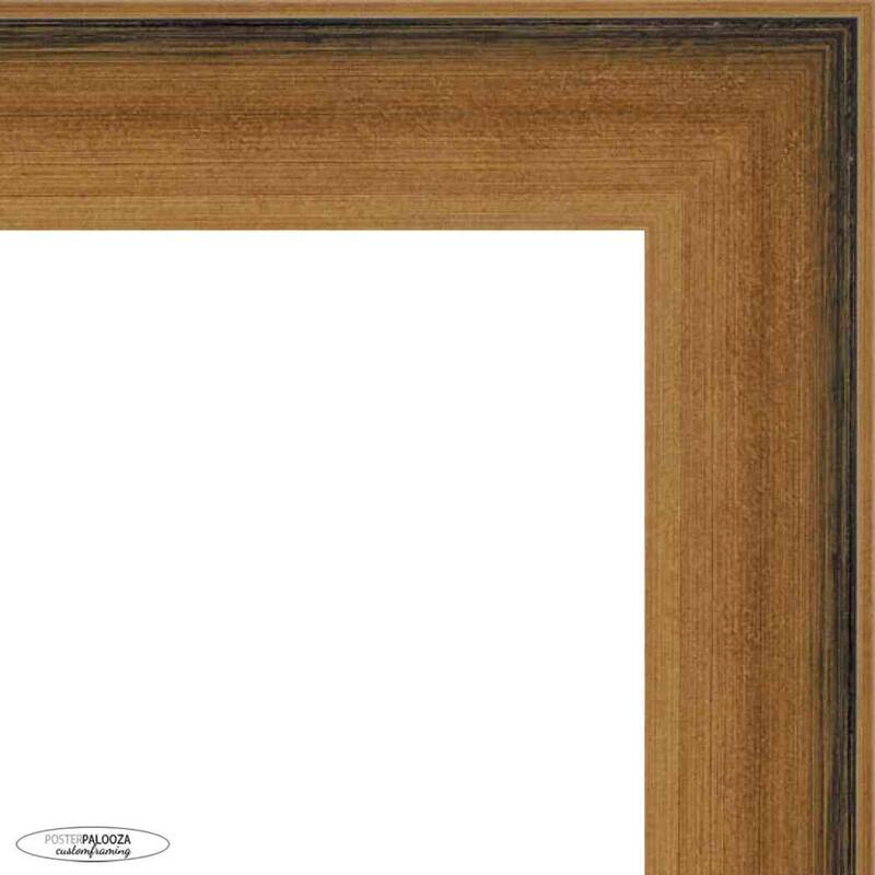 19x19 Contemporary Gold Complete Wood Square Picture Frame with UV