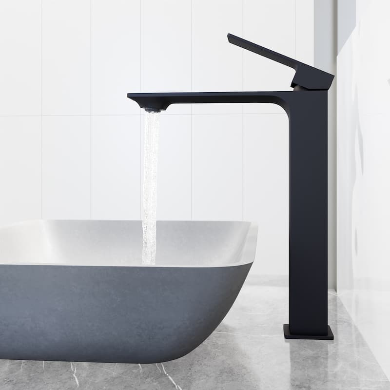 VIGO Dunn 11" H Single Handle Single Hole Vessel Bathroom Faucet