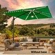 preview thumbnail 37 of 40, BONOSUKI 11.5x9FT LED Cantilever Patio Umbrella with 360 Rotation