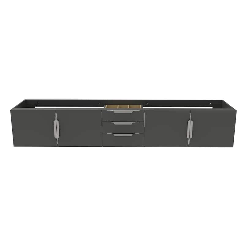 Alpine 84" Wall Mounted Bathroom Vanity (Base Only)