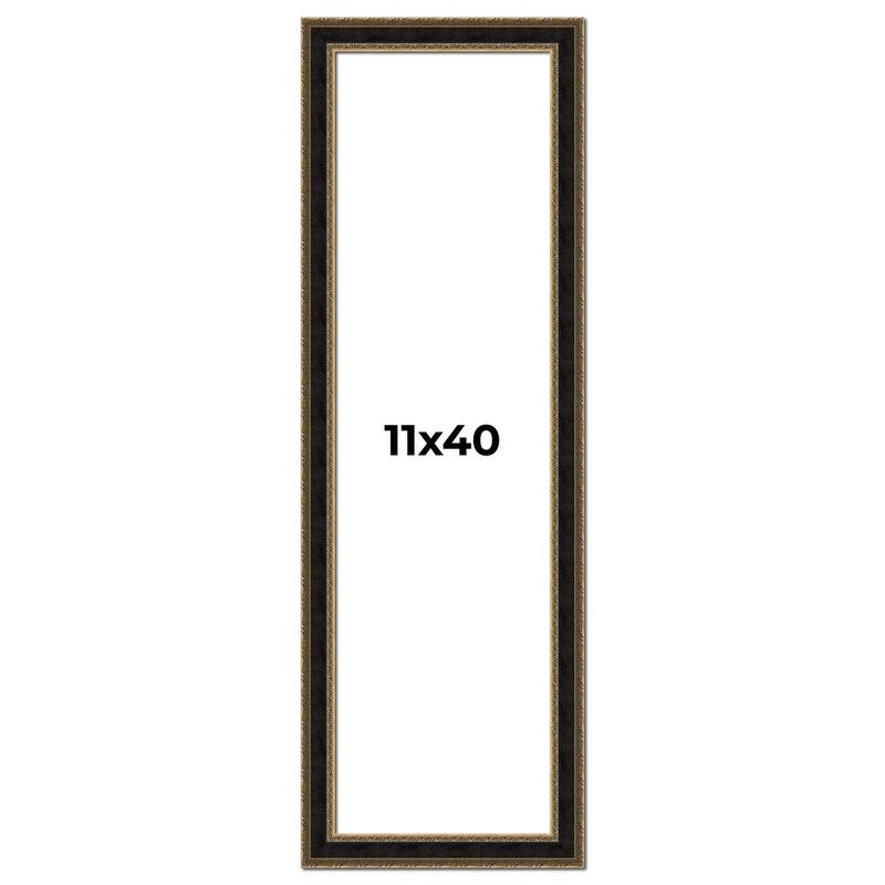 11x40 Frame Gold Antique Vintage Sold Wood Picture Frame | 1.75 Inch