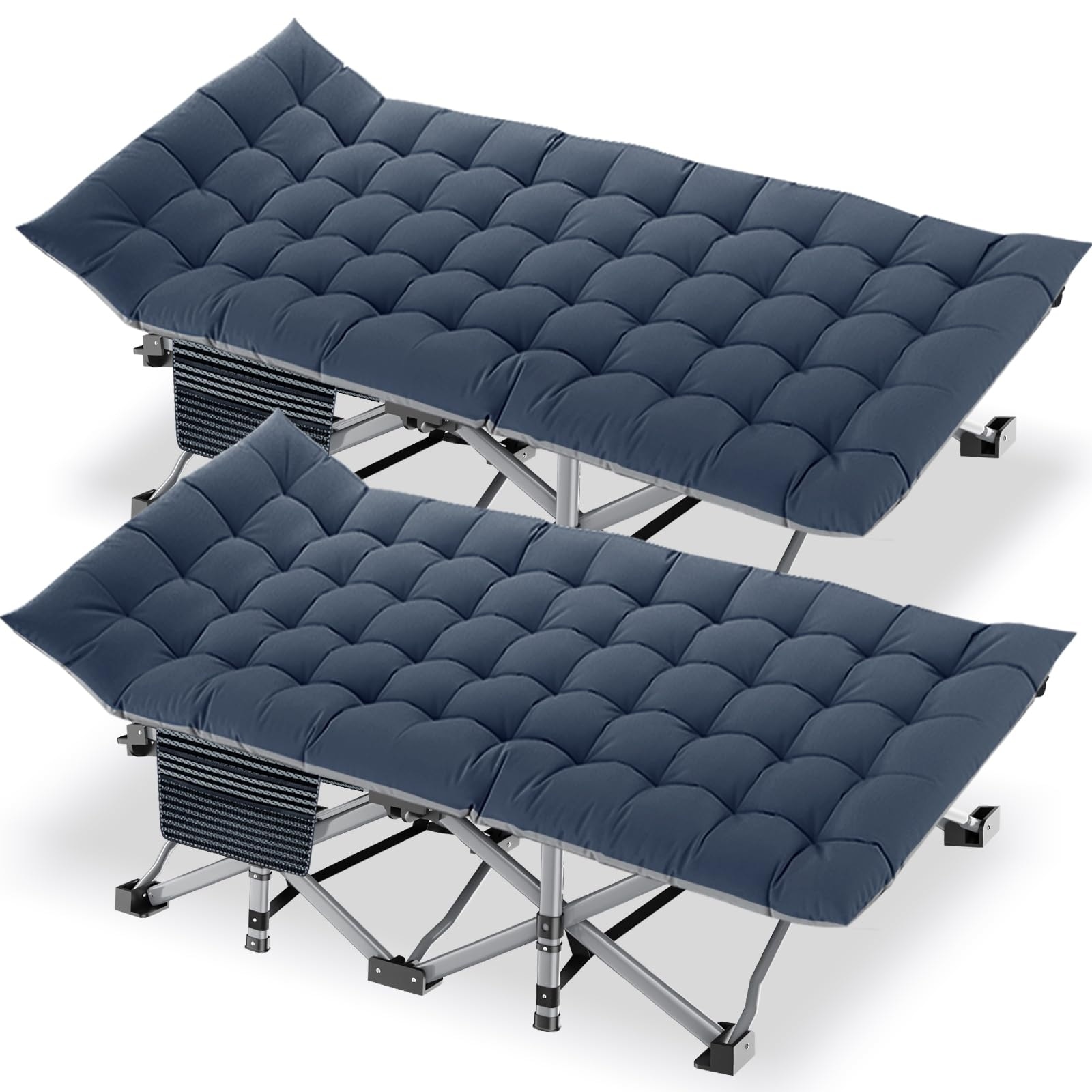 Folding Camping Cots for Adults Portable Sleeping Camp Cots Bed Heavy Duty Sleeping Cot with Mattress and Carry Bag Bed Bath Beyond 40777441