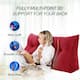 WOWMAX Large Reading Wedge Headboard Pillow for Bed Rest Back Support