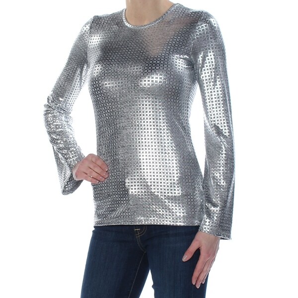 michael kors shirts womens silver