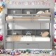 preview thumbnail 1 of 24, Twin Size Bunk Bed with Built-in Shelves Beside both Upper and Down Bed and Large Storage Drawer,Multifunctional Bunk,2 Color Gray