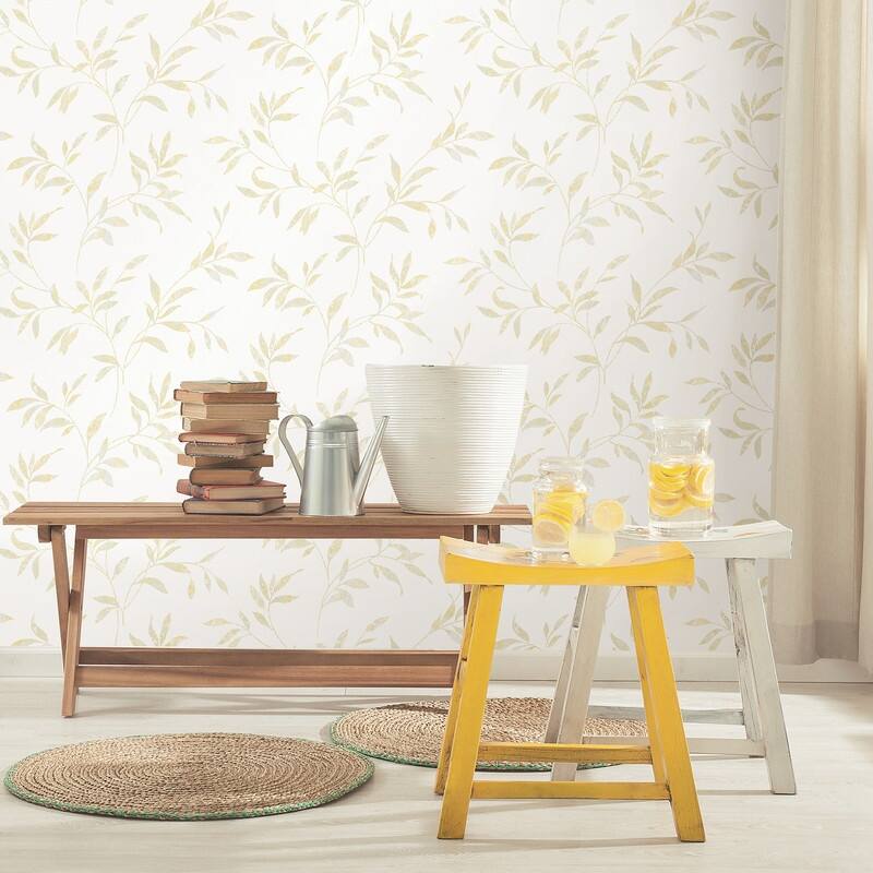Chesapeake Sanibel Cream Trail Wallpaper - 20.5in x 396in x 0.025in