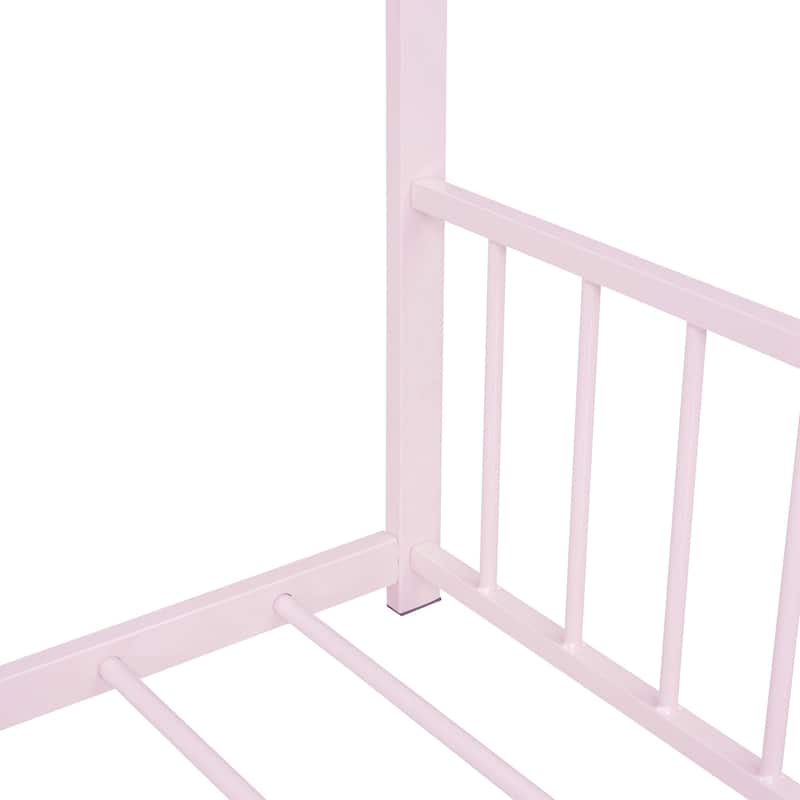 Full Size Metal House Bed