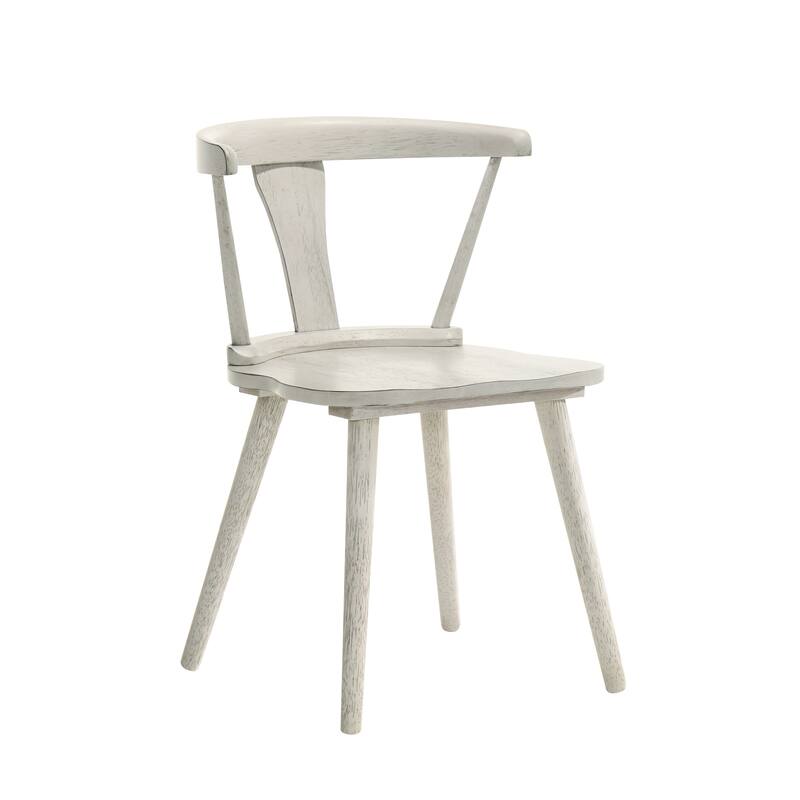 2 Pieces Set Dining Side Chair Rustic Modern Farmhouse Design Retro Design Easy to Assembly