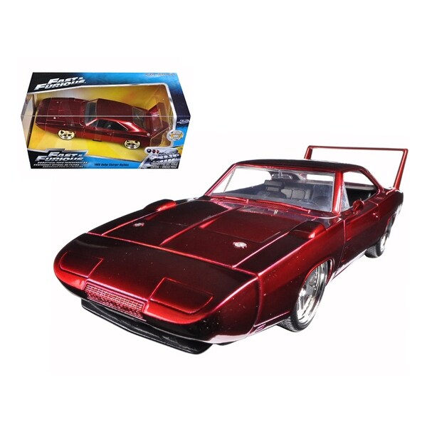 1969 Dodge Charger Daytona Red Fast And Furious 7 Movie 124 Diecast