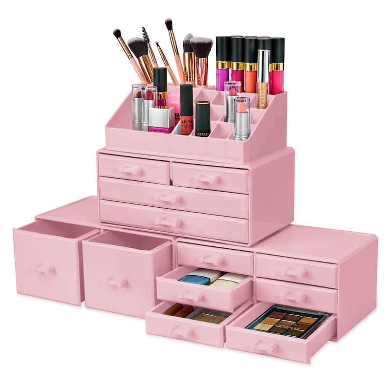 Sorbus Large Makeup Organizer and Storage for Vanity - 9.25" L x 5.25" W x 15.75" H