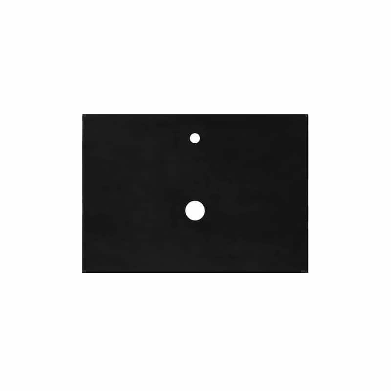 NativeStone Concrete Vanity Top - Vessel Sink Cutout with Single Faucet Hole (Top Only) - 30.5" - Charcoal