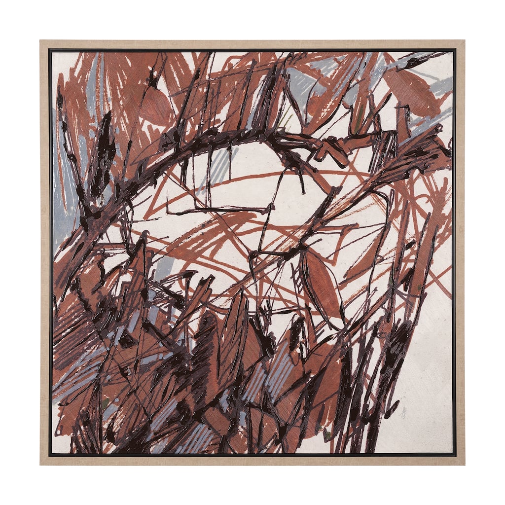 Raveled Framed Canvas Art Print