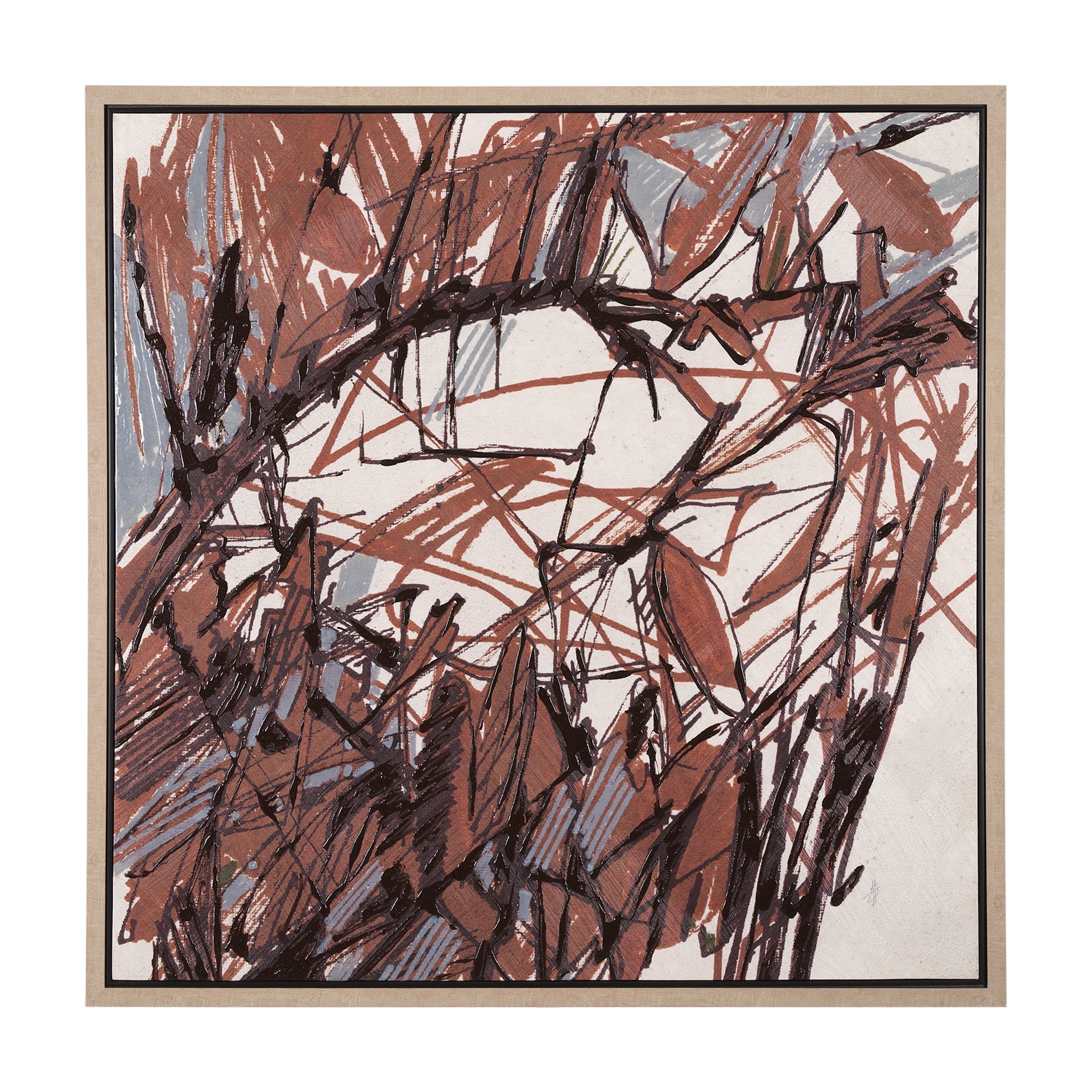 Raveled Framed Canvas Art Print