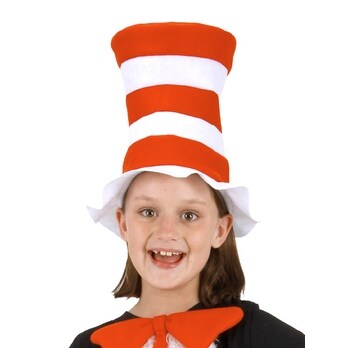 Shop Dr Seuss Cat In The Hat Child Costume Felt Hat Red Free
