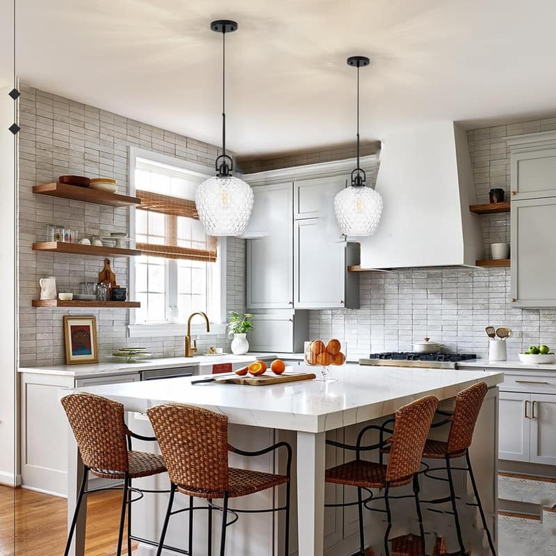 1 Light hanging light black , clear glass pendant lights glass, metal bedroom lights