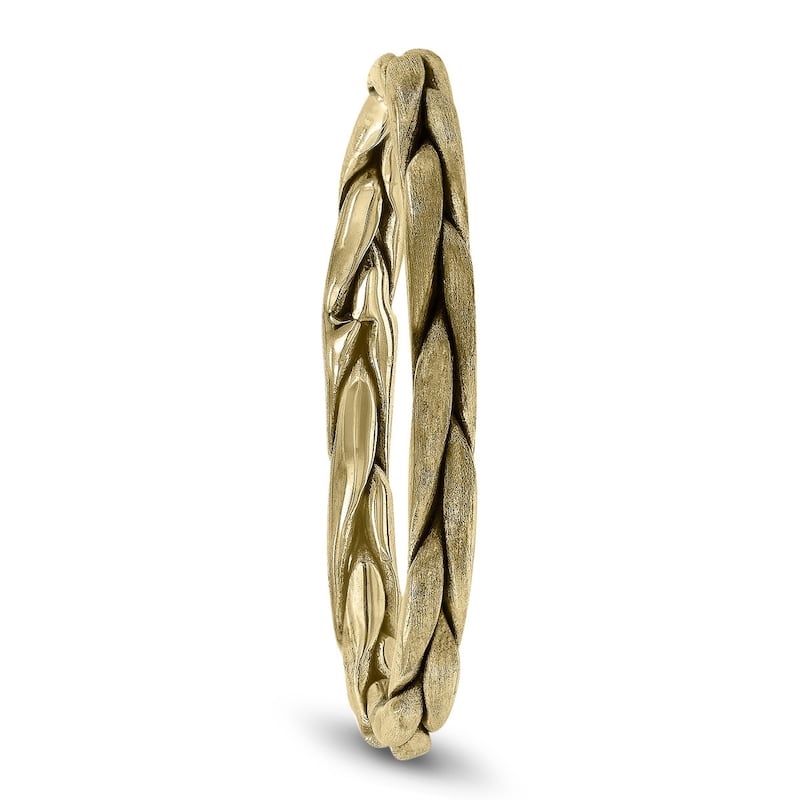 Braided Wedding Band in 14K Yellow Gold