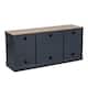 54" Faux Raw Wood TV Stand for 60" TVs - 54" in Width