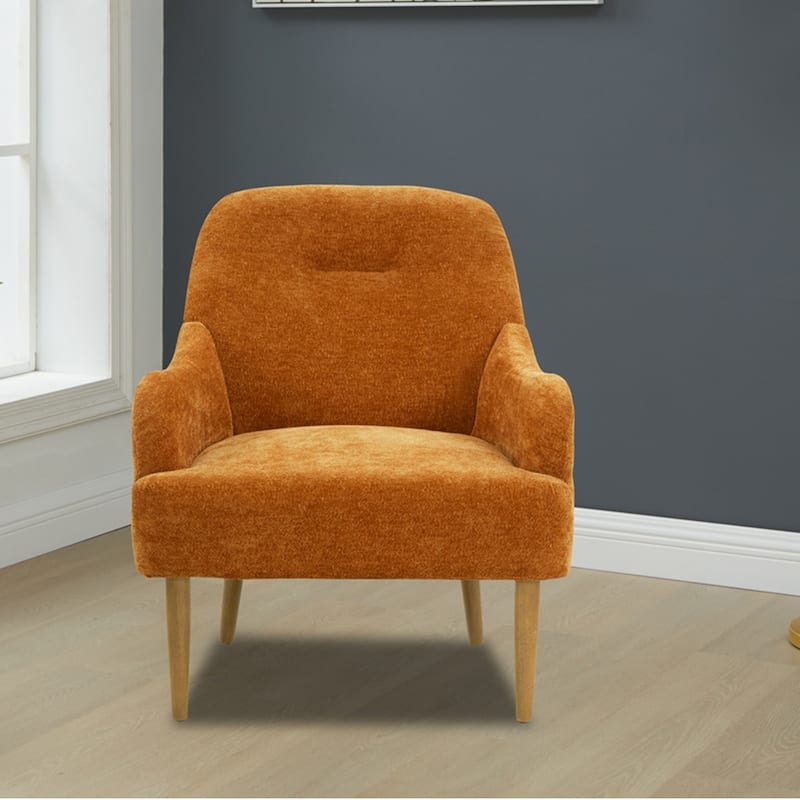Accent Chair with Wood Legs