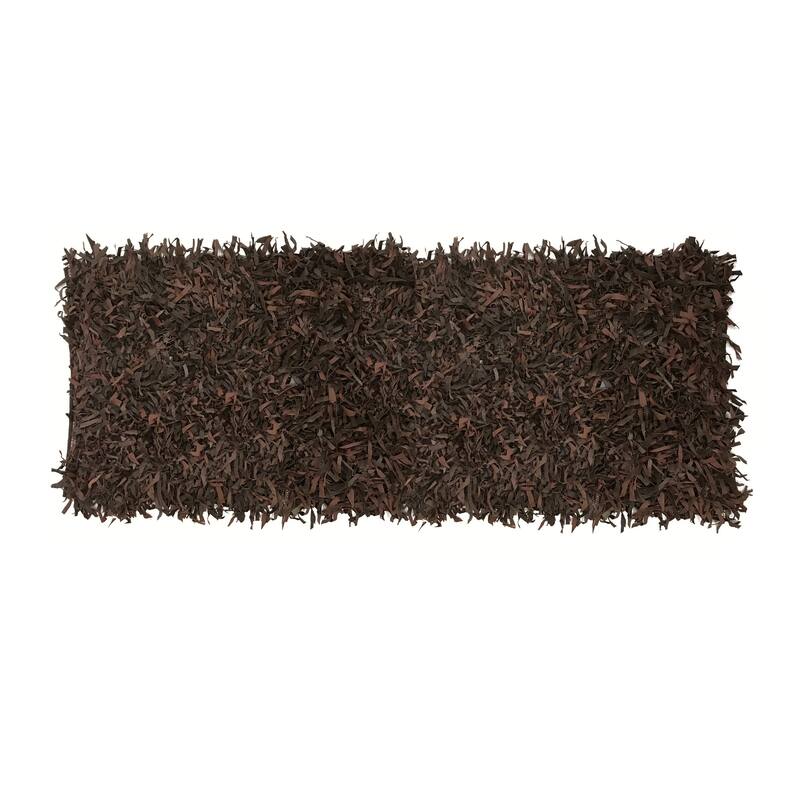 Leather Shaggy Living Room Rug Washable Area Rugs Non Slip Accent Rugs Soft Foldable Indoor Carpet Easy To Clean 2' x 6'