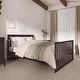 preview thumbnail 1 of 2, Evolur Atlas Full Size Bed Rails in Roasted Chestnut, Durable Hardwood, Child Comfortable, Simple & Secure Installion Roasted Chestnut