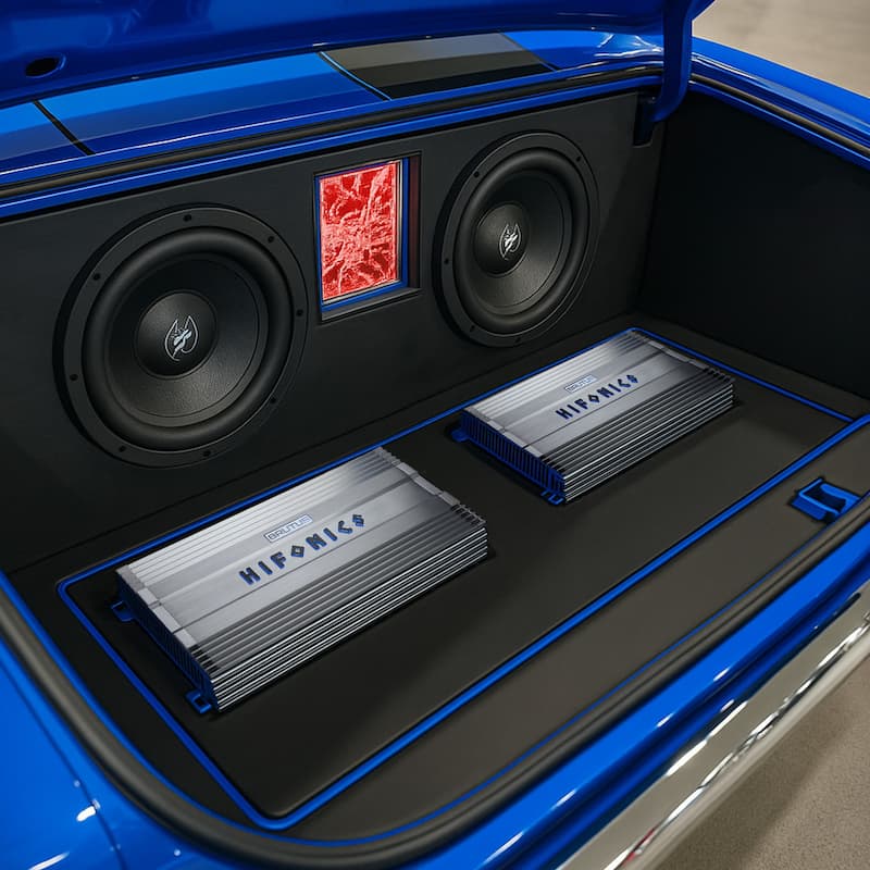 Hifonics BG-1000.4 Brutus Gamma 4 Channel 1000W Car Audio Subwoofer Amplifier - 7.1