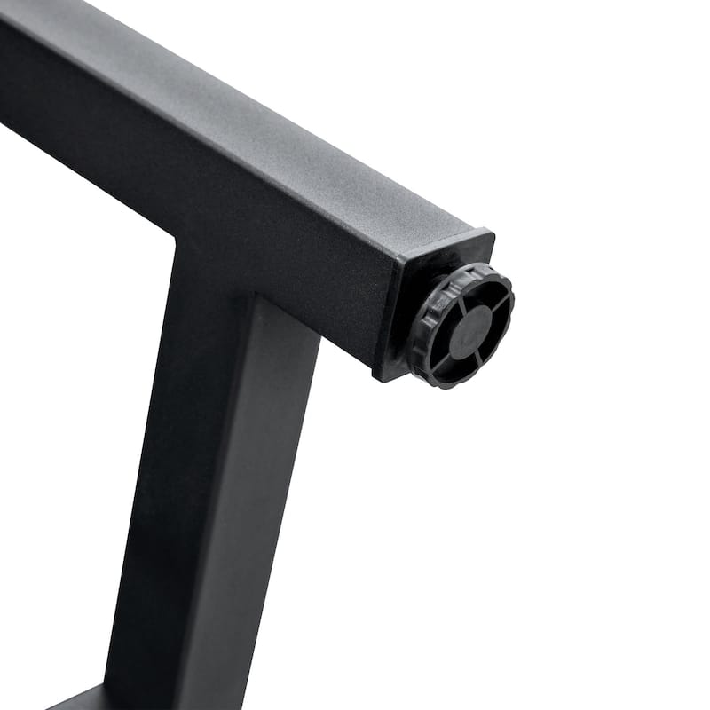 9-Piece Dining Table Set for 8, 71-Inch Rectangular Kitchen Table with 8 Linen Chairs, Modern Metal Frame Dining Room Set