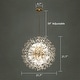 preview thumbnail 38 of 79, 8/9/12/16-Light Modern Linear Sputnik Firework Dandelion Crystal Chandelier