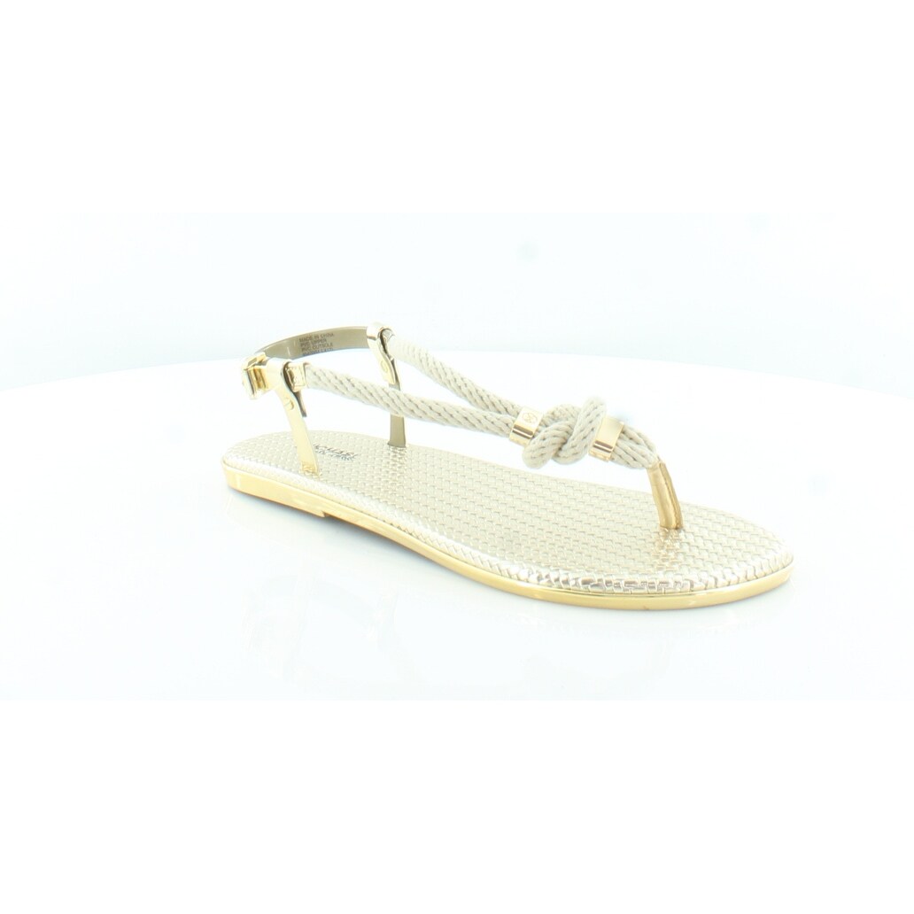 michael kors gold jelly sandals